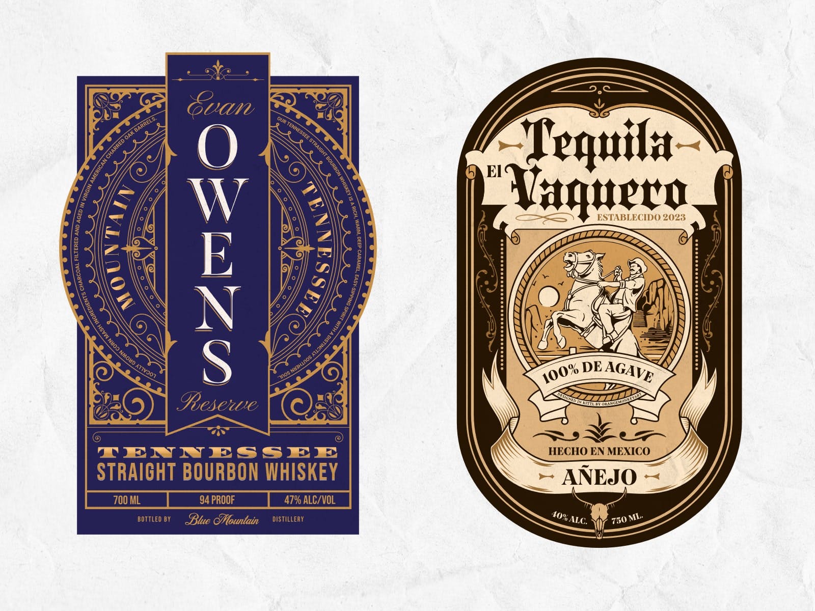 Customizable beverage label templates for all types of drinks
