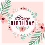Happy birthday flower