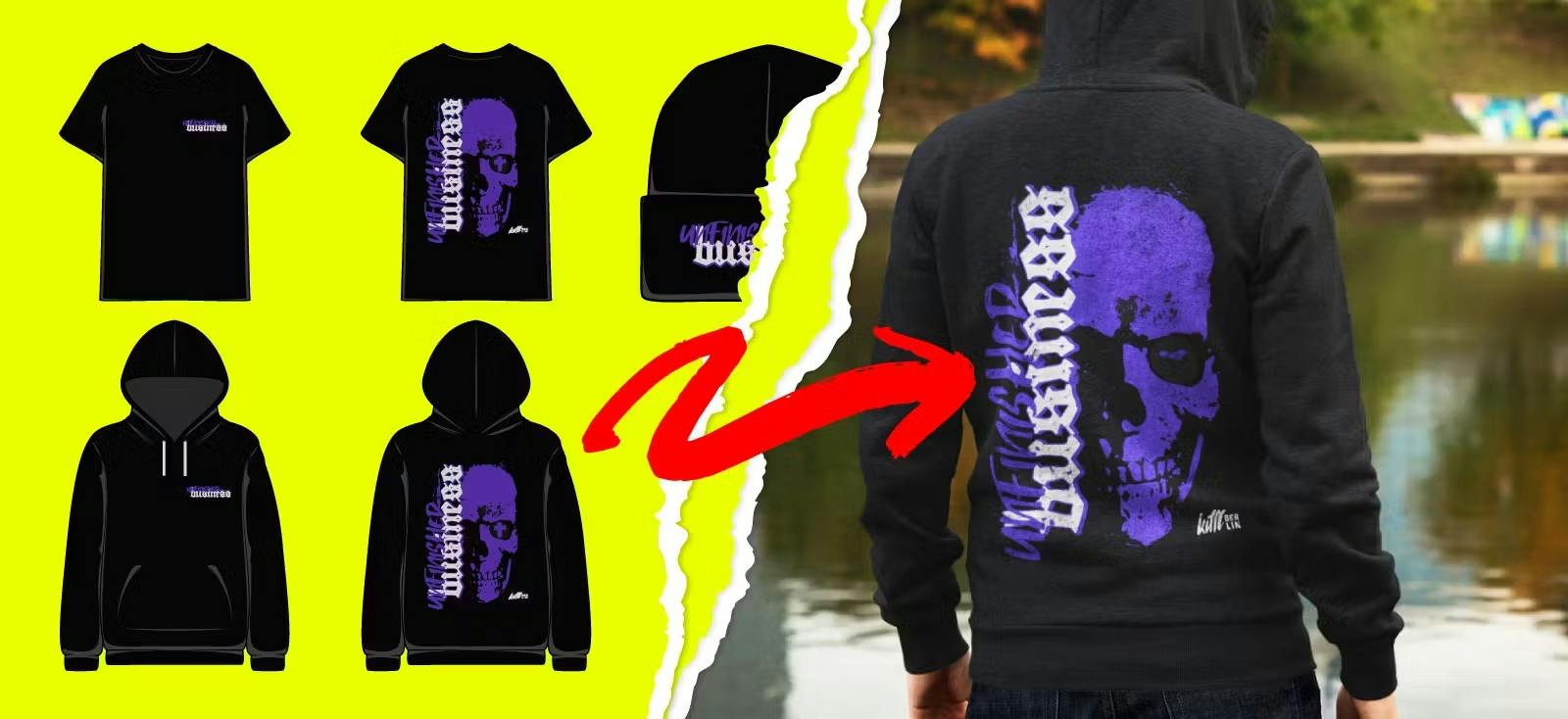 Streetwear Design Hoodie Mockup