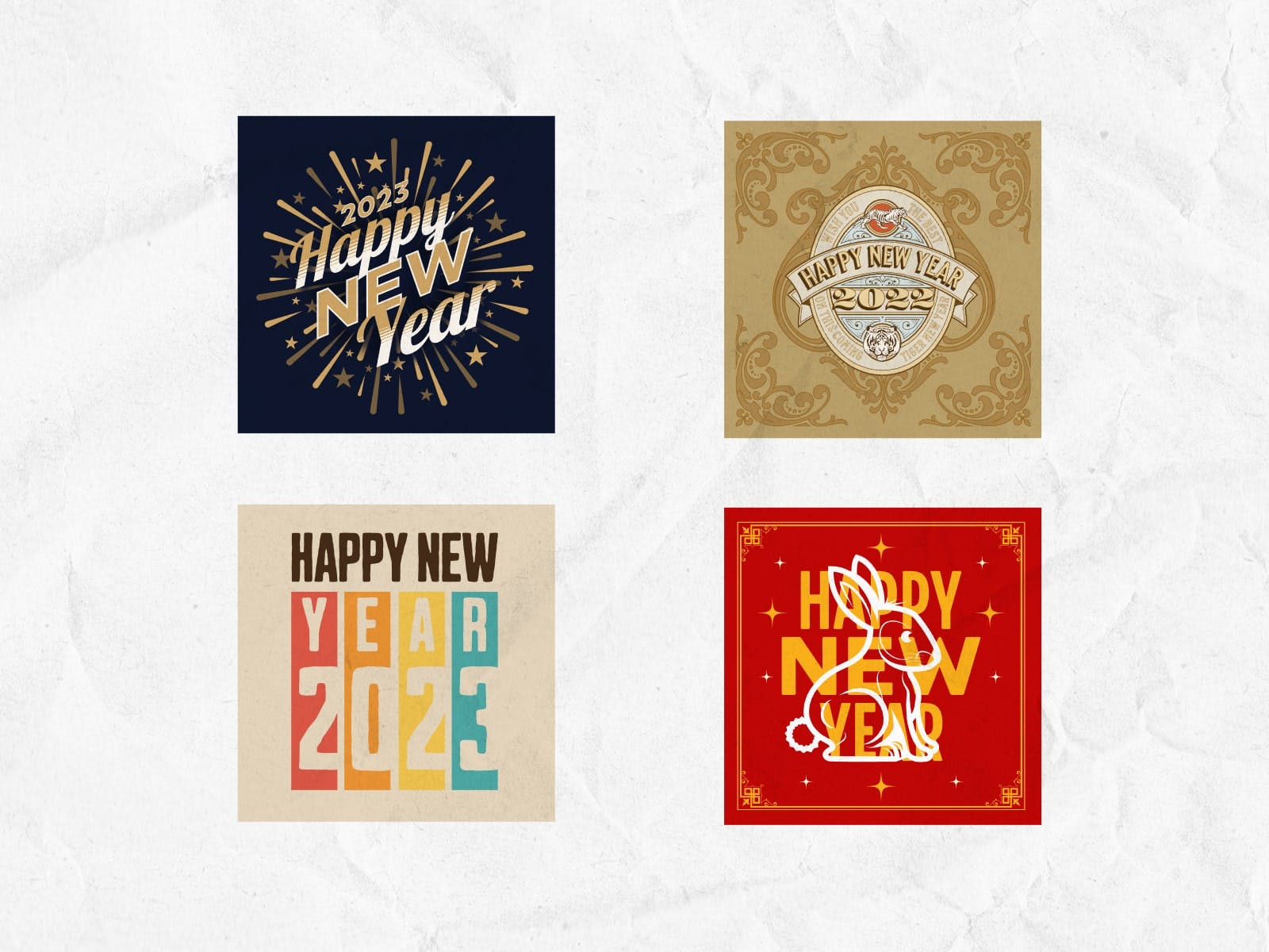 New Year Card & Templates: Customize Yours - Kittl