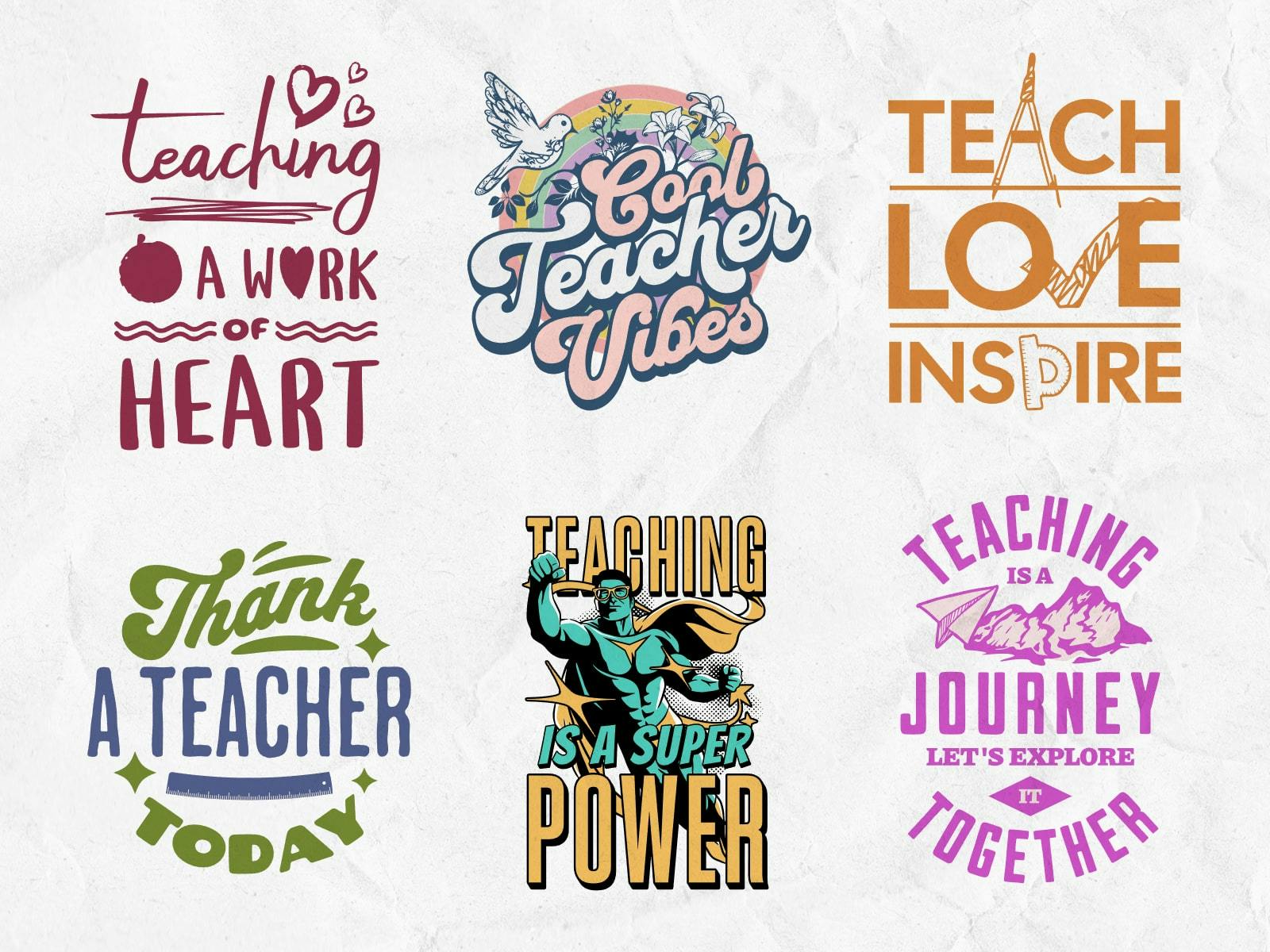 Creative and fun Teacher’s Day t-shirt designs