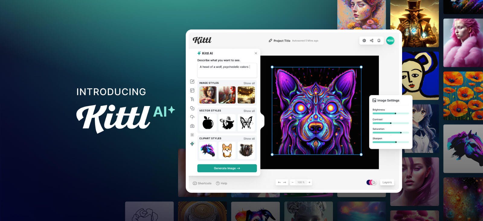 Make Vector Graphics with Kittl AI