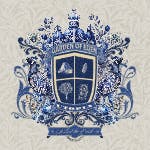 Blue vintage garden of Eden