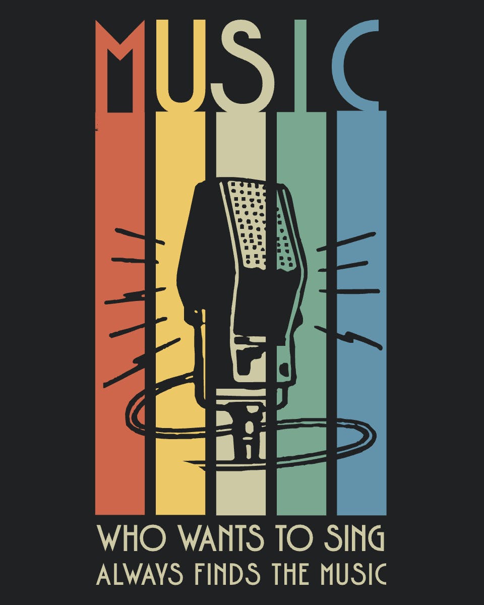 Category for Sweatshirt and Hoodies: Music Designs/Templates