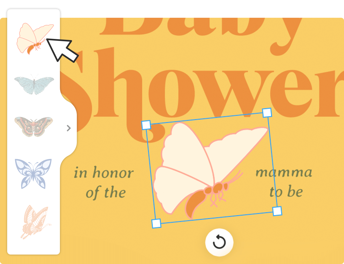 The elements library offers many illustration in different styles for all kinds of occasions.  