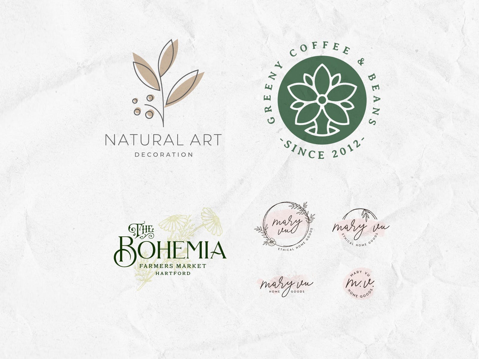 Minimalist eco-friendly brand templates