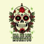 Skull green and red