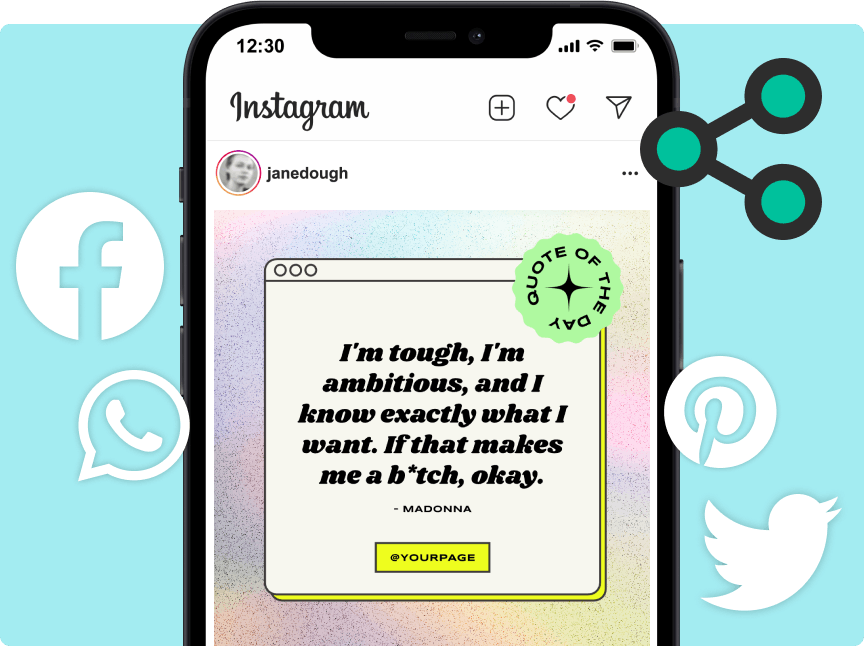 Y2K post design shared on social media platforms like Facebook, Pinterest, Twitter and more. 